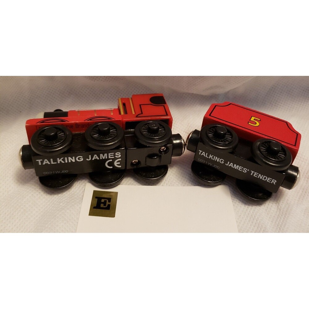 Talking James And Tender From Thomas And Friends Wooden Trains Tested Works! - Picture 3 of 7